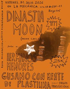 Dinastía Moon llega desde Chile a La Mecánica con una dosis de rock psicodélico